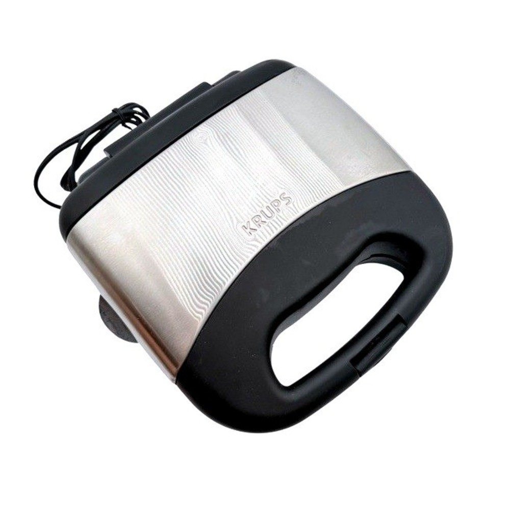 Krups Stainless Steel Belgian Waffle Maker Nonstick Tested Working Iron